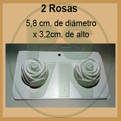 Molde de Plástico "2 Rosas"