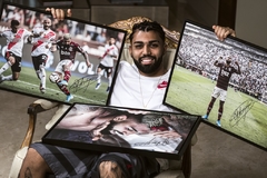 Imagem do Quadro “GOL” Autografado pelo Gabigol - Edição Limitada