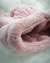 Manta tubo corderito soft rosa tamaño MEDIANO - TOBA diseño animal