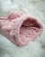 Manta tubo de corderito soft rosa tamaño GRANDE - comprar online