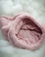 Manta tubo de corderito soft rosa tamaño GRANDE - TOBA diseño animal