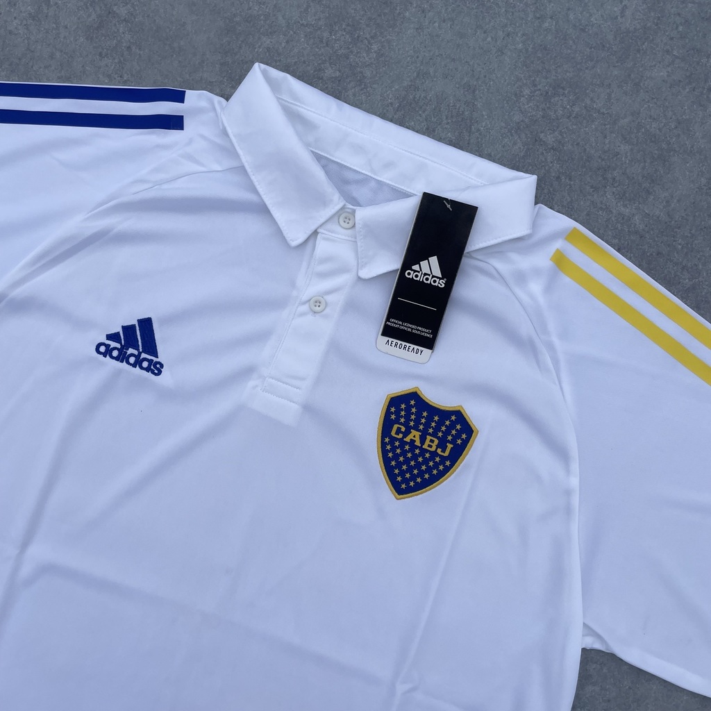 CHOMBA PRE MATCH BLANCA DE BOCA Tienda Argentina