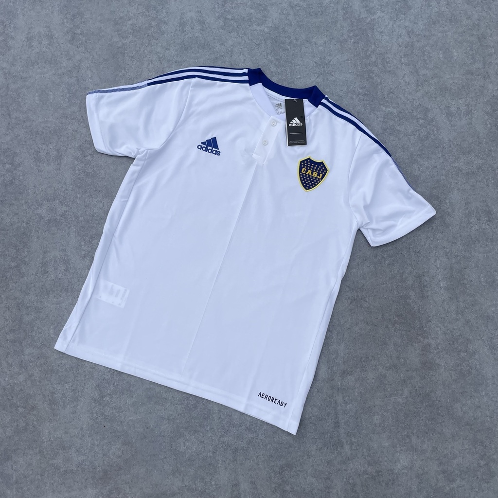CHOMBA PRE MATCH BLANCA DE BOCA Tienda Argentina