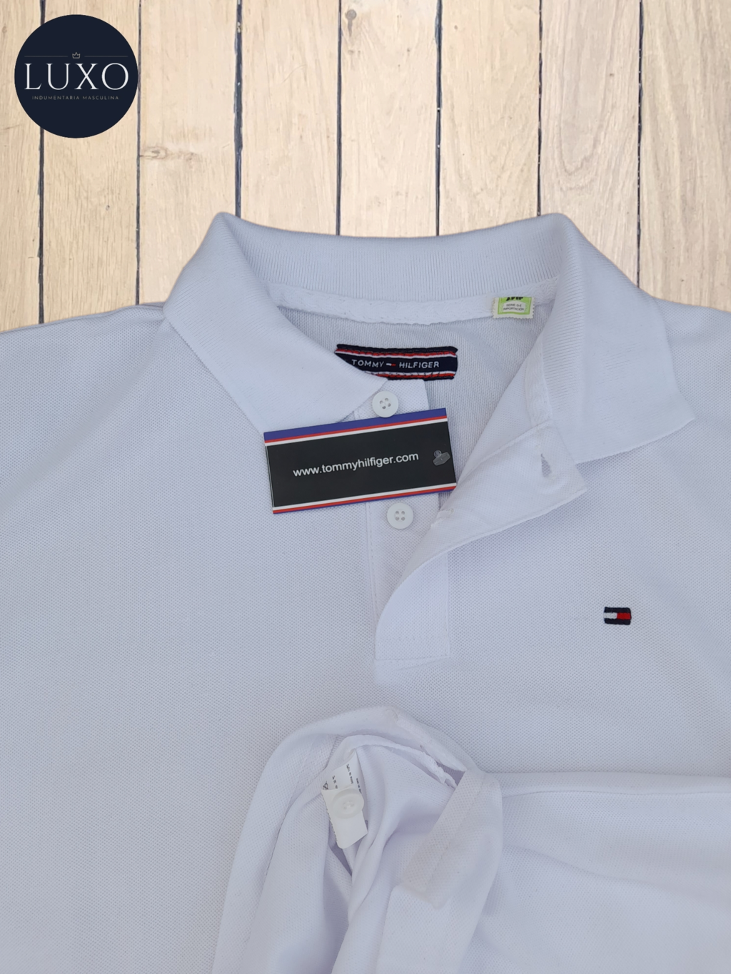 CHOMBA TOMMY HILFIGER BLANCA Tienda Argentina