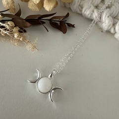 Collar Lunas (Cuarzo blanco)