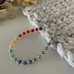 Pulsera 7 chakras mini cristales - comprar online