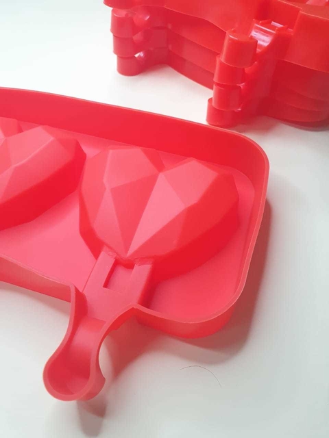 Moldes de silicona para paletas/helados - Corazon 3D