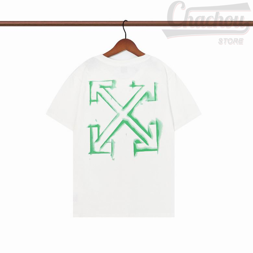 Camiseta Off White Green Tracks