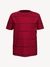 Camiseta vermelha com listra marinho manga curta Tommy Hilfiger menino