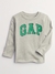 Camiseta manga longa Gap (logo verde) menino