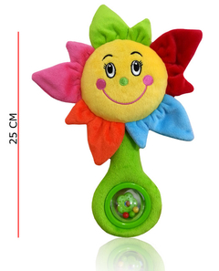 Flor con cúpula sonajero 25cm