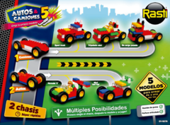 Autos y Camiones 5 Rasti 50 Piezas - Dominó Online