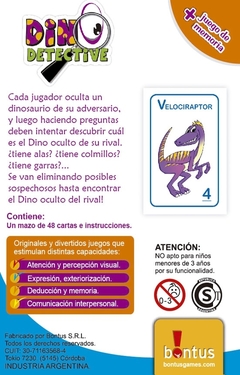 Juegos Didacticos Infantiles - Dino Detective - comprar online
