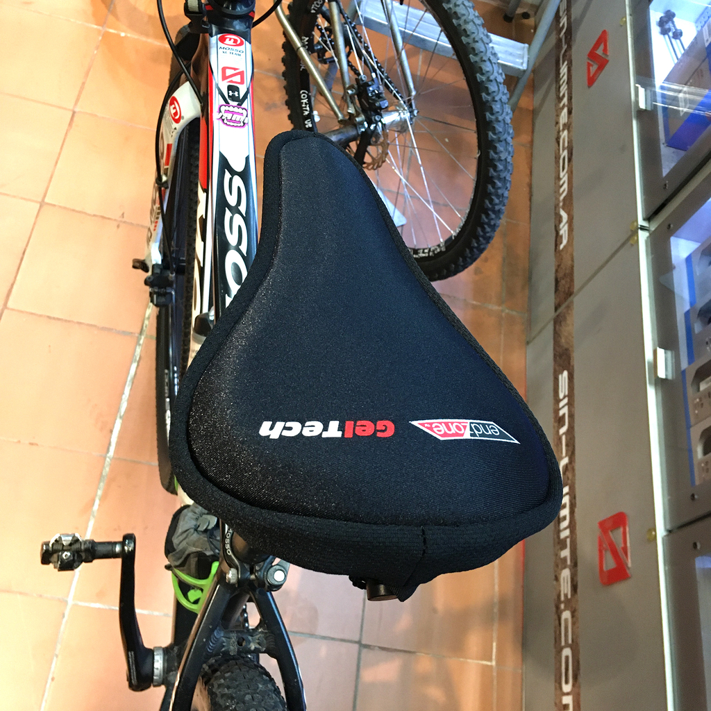  Endzone – Sillín MTB Bicicleta suave funda de asiento de Gel  tamaño: 280 – 254 x 203 – 178 mm. : Deportes y Actividades al Aire Libre
