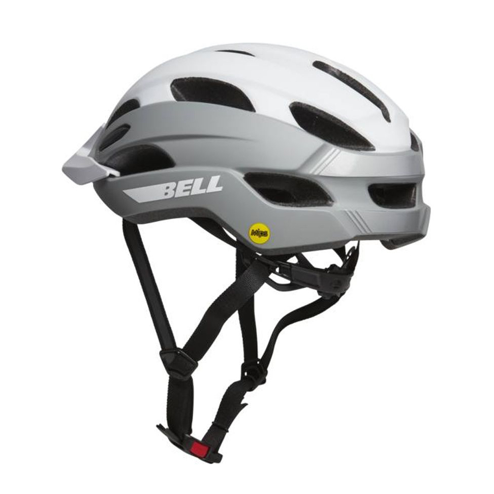 Casco Bell Trace Mips Talle U 53 60cm Blanco Plata Mate