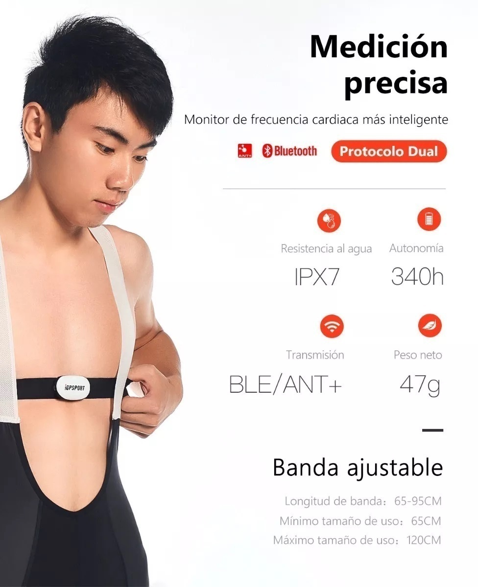 Banda Igpsport Hr40 Sensor Frecuencia Cardiaca strava garmin