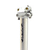 Vela Porta Silla Interlock 27.0 x350mm sin offset Aluminio fijacion 2 tornillos - Bicicletería Sin Límite 