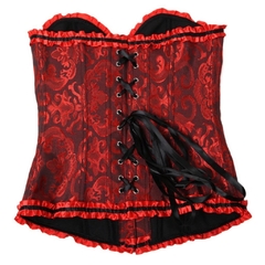 Imagem do Corselet Cetim Brocado Varias Cores