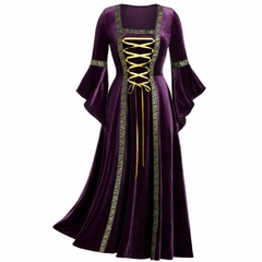 Vestido Medieval Roxo