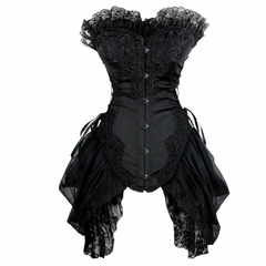 CORSELET MEDIEVAL PRETO