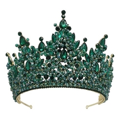 Tiara Coroa Luxo verde