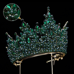 Tiara Coroa Luxo verde - comprar online