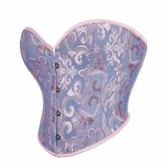 CORSET CURTO OVERBUST FLORAL LILAS na internet