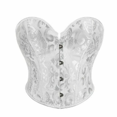 CORSET CURTO OVERBUST FLORAL JACQUARD