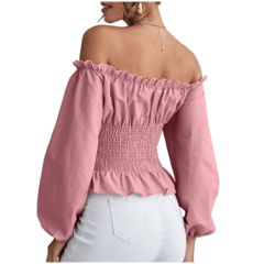 Blusa com Cinto plisado - comprar online