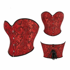 CORSET CURTO OVERBUST FLORAL JACQUARD - online store