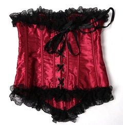 Corset detalhes em renda na internet