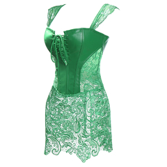 Corset verde renda - comprar online