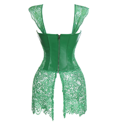 Corset verde renda na internet