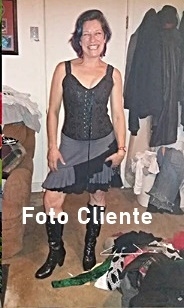 Corset Brocado Alça Preto - Atelier Cigana da Estrada