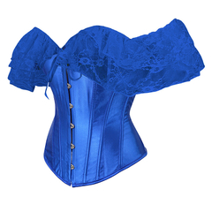 corset ciganinha azul - comprar online