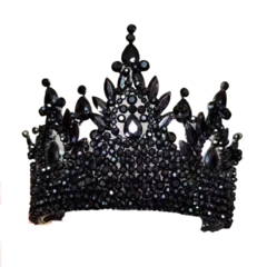 Coroa preta em cristal