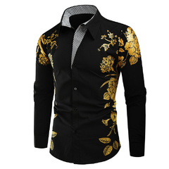 CAMISA CIGANA DETALHES DOURADO