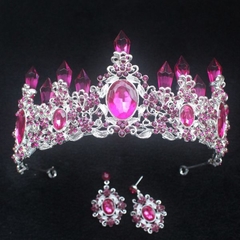 Tiara Cristal e brincos - loja online