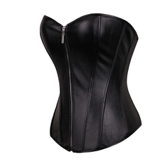 CORSET PRETO ZIPER - Atelier Cigana da Estrada