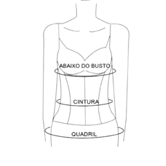 CORSET MANGAS CURTA