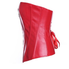 corset vermelho ziper - comprar online