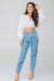 Calça Mom Jeans Feminina com Cadarço