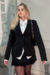 Blazer Bruna Feminino Alfaiataria Acinturado Preto - comprar online