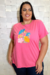 T-Shirt Plus Size Estampada - loja online