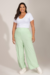 Calça Plus Size Pantalona Canelada - comprar online