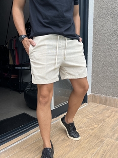 SHORT LINHO MASCULINO PREMIUM - AREIA na internet