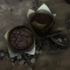 Muffins de chocolate y chispas - Keto - comprar online