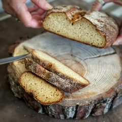 Pan rústico con levain cetogénico de harina de almendras - Keto - tienda online