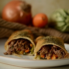 Wrap de Carne y Vegetales - Keto en internet