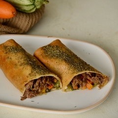 Wrap de Carne y Vegetales - Keto